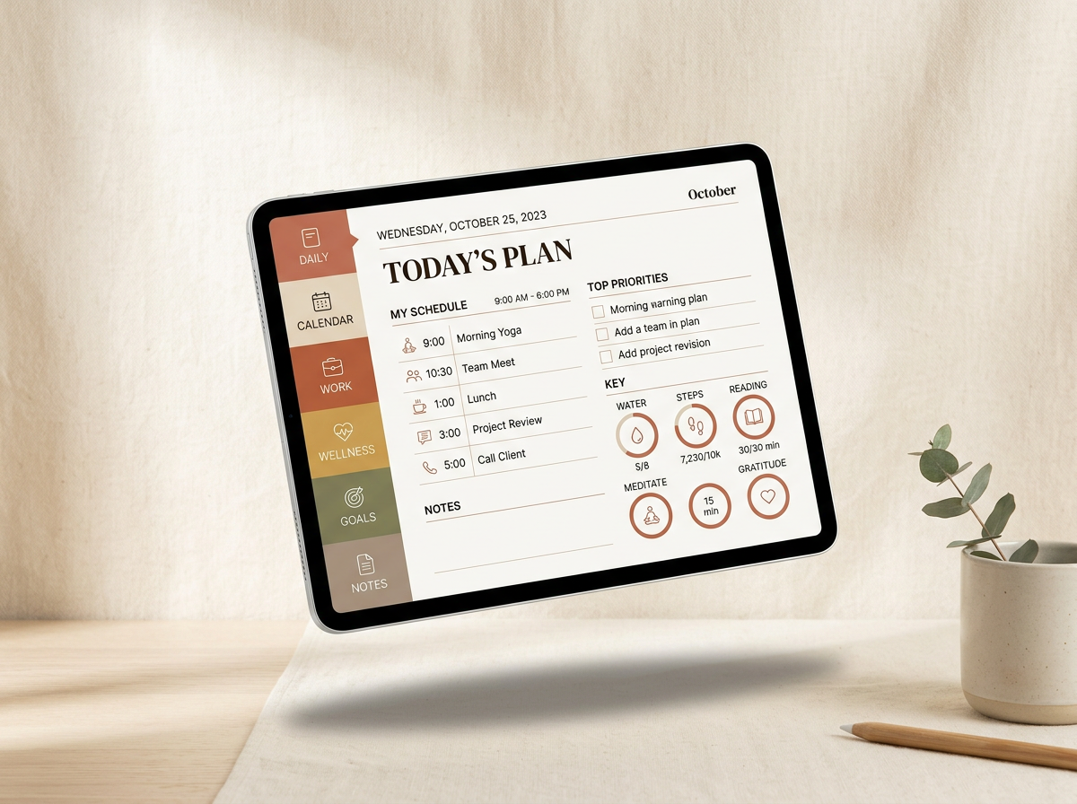today, again. planner app screenshot